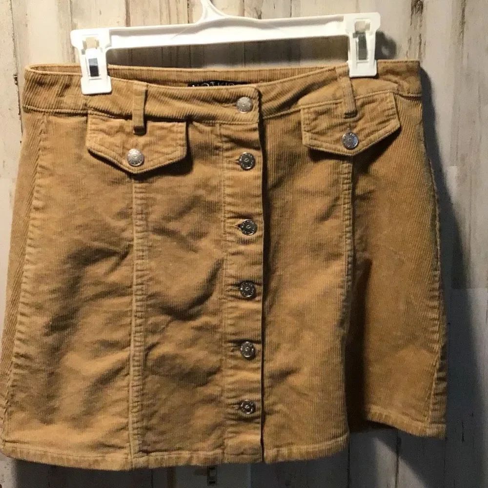 Tan corduroy skirt by hot kiss size 11